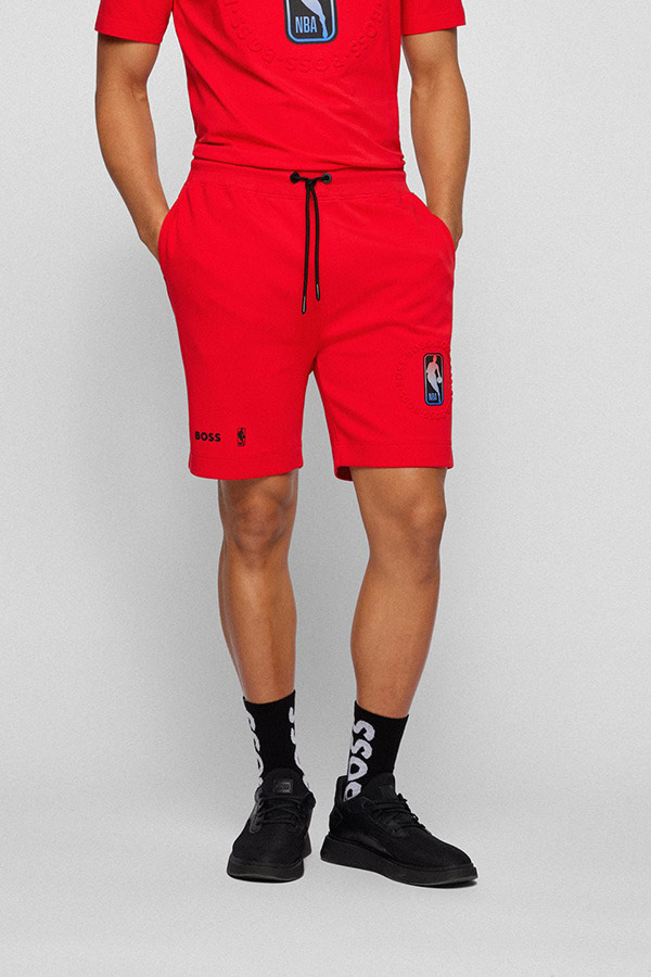 ΒΕΡΜΟΥΔΑ NBA SHORTS BOSS - 645 ΚΟΚΚΙΝΟ